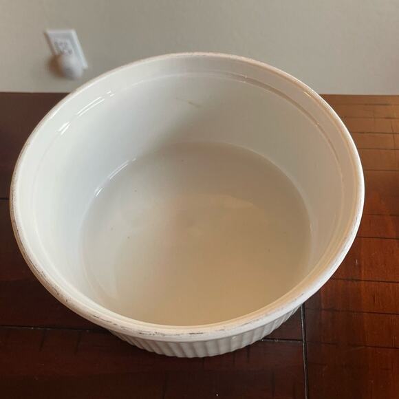 Apilco France porcelain soufflé baking dish 7-3/4” - Picture 6 of 12